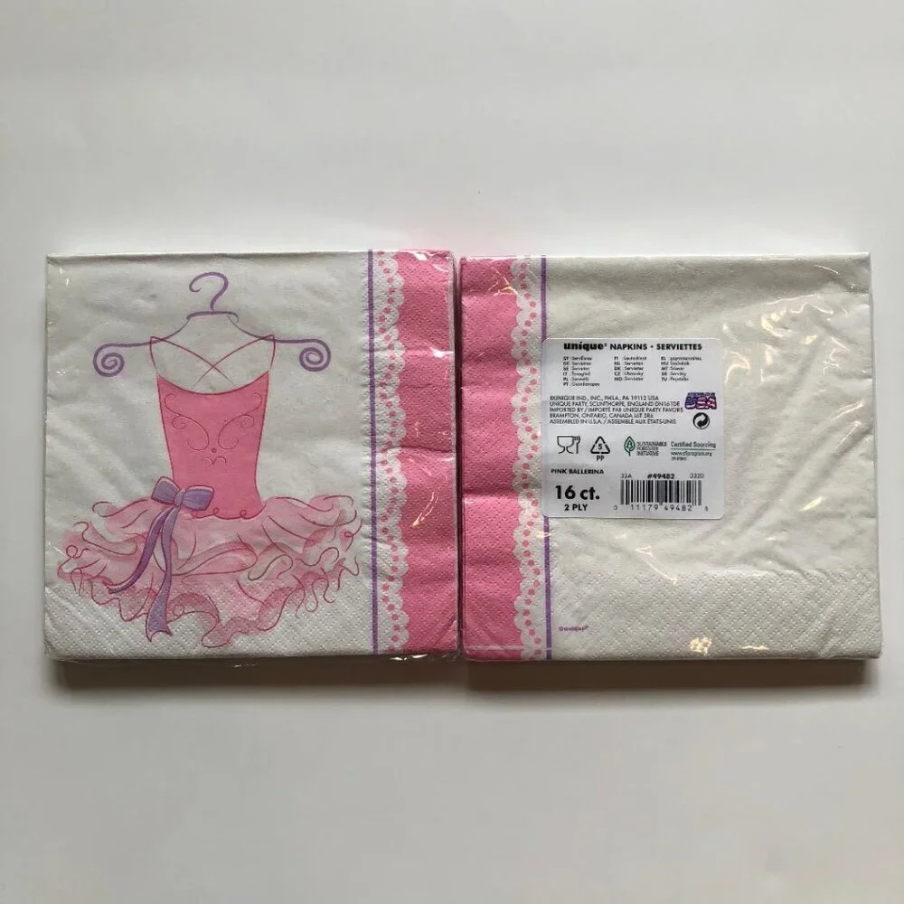 Pink Party Bundle, Pink, Purple & White, Napkins, Cups, Cutlery, Tablecovers